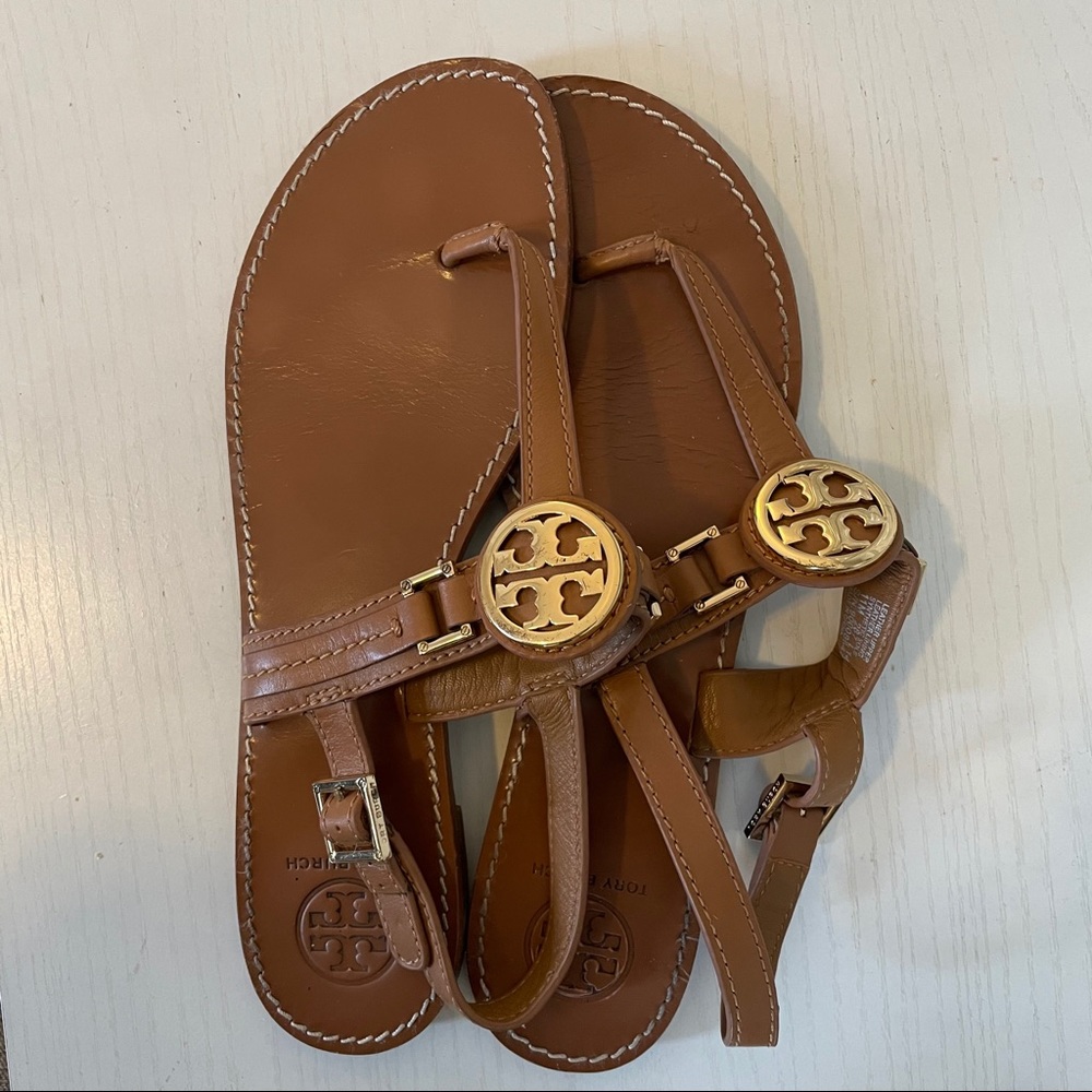 Tan Tory Burch sandals